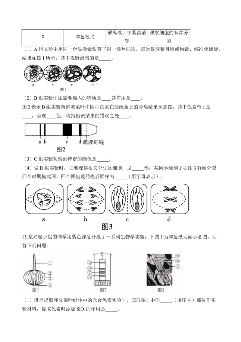 （26）实验与探究&mdash;&mdash;2025届高考生物二轮复习易错重难提升学案（含解析）_2025年新高考资料_二轮复习_2025届高考生物二轮复习易错重难提升（含解析）