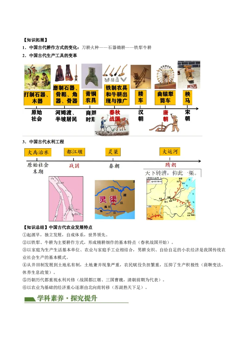 专题02中国古代经济发展（讲练）（解析版）_中考历史资料合集_中考历史二轮复习资料（全国通用）_配套讲练