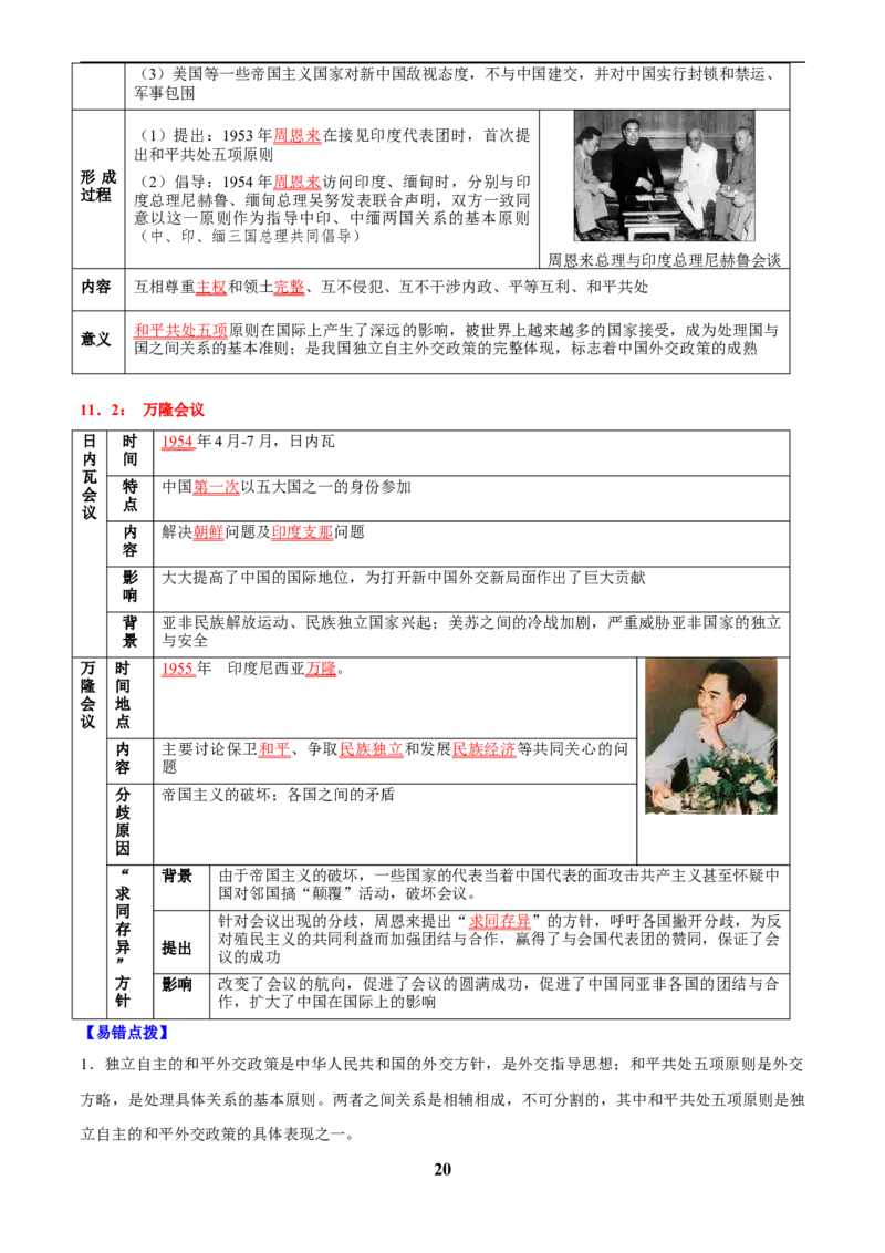 主题10改革开放后(1978年至今)(历史时空+热词背诵+考点梳理+素养导向+命题预测)_中考历史资料合集_中考历史专题复习讲义资料（可下载打印）