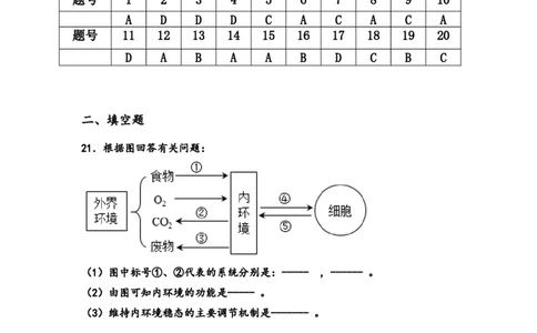 高二年级生物答案_2025年10月高一试卷_251009新疆维吾尔自治区喀什地区巴楚县第一中学2025-2026学年高一上学期9月月考