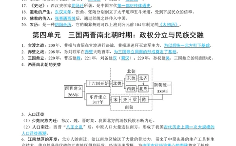2026中考历史高频点速记_中考历史资料合集_2026中考历史一轮复习资料(默写版+背诵版）