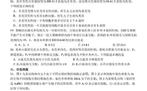 高一生物月考试题(2025.3)(1)_2025年04月试卷_0408山东省德州市夏津第一中学2024-2025学年高一下学期第一次月考
