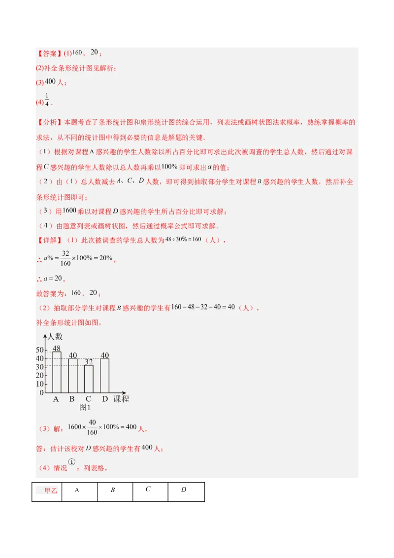 专题24概率（全国通用）（解析版）_中考复习资料_语数英物化_2数学中考复习_2026年中考复习（更新中）_好题汇编三年（2023-2025）中考数学真题分类汇编（全国通用）