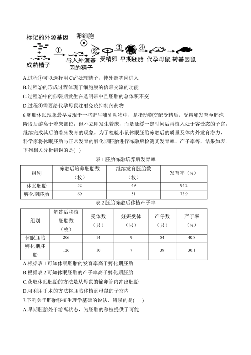 （25）胚胎工程、生物技术的安全性和伦理问题及生态工程&mdash;&mdash;2025届高考生物二轮复习易错重难提升学案（含解析）_2025年新高考资料_二轮复习