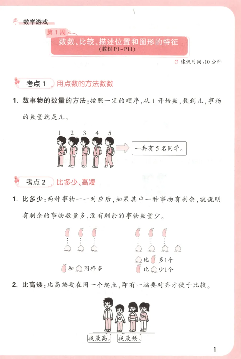 25秋《周末小测卷》1年级上册数学人教版周末复习清单_周末预测小卷_2026《一本&bull;周末小测卷》（1-6年级下）（数学）（人教版）_赠送：2026小白鸥周末小测卷数学1-6年级上册