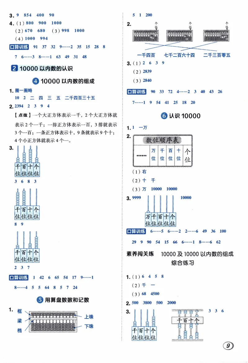 26春《典中点-答案》人教数学2下_2026春小学教辅大合集_6-26春《典中点》系列_26春《典中点》数学人教版（完整版）_26春典中点二年级数学下（R版）_数学人教2下