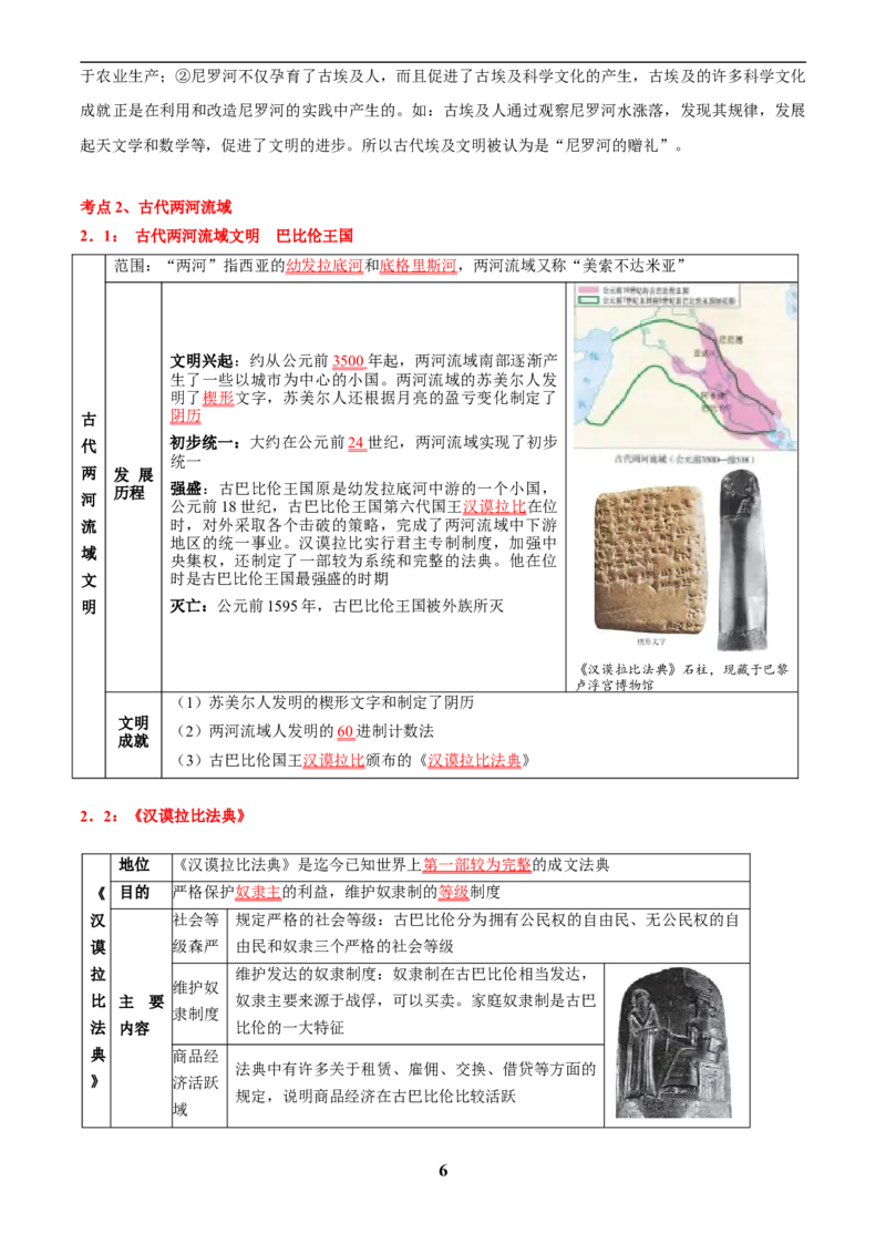 主题11古代世界(历史时空+热词背诵+考点梳理+素养导向+命题预测)_中考历史资料合集_中考历史专题复习讲义资料（可下载打印）
