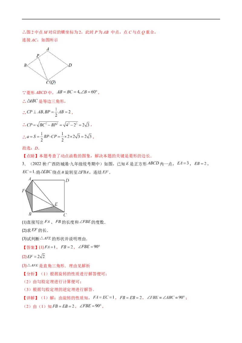 专题08特殊平行四边形的综合问题（重点突围）(解析版)_中考复习资料_语数英物化_2数学中考复习_2023年中考复习资料_专项复习