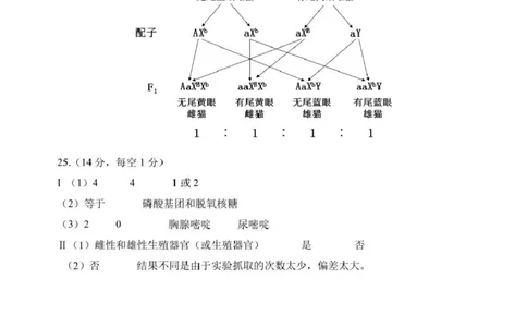 高一生物答案_2025年05月试卷_0521浙江省浙东北县域名校发展联盟（ZDB）2024-2025学年高一下学期4月期中考试_浙江省浙东北县域名校发展联盟2024-2025学年高一下学期4月期中生物试题