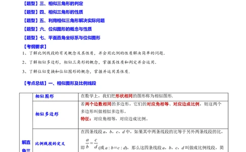 专题22相似三角形(解析版)_中考复习资料_语数英物化_2数学中考复习_2023年中考复习资料_一轮复习_备战2023年中考数学一轮复习之必考点题型全归纳与分层精练（全国通用）