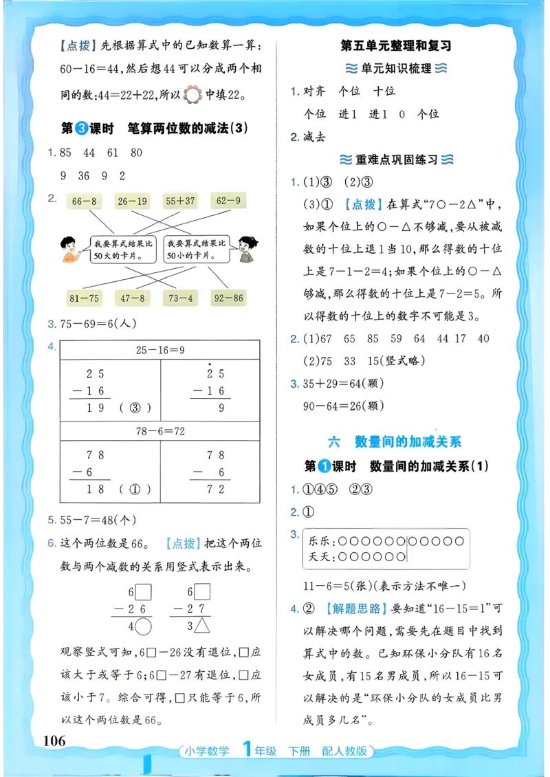 2026春人教版1年级下册王朝霞活页同步练习册_2026春小学教辅大合集_8-26春《王朝霞》系列_02.2026春WZX活页同步练习册_26春数学人教