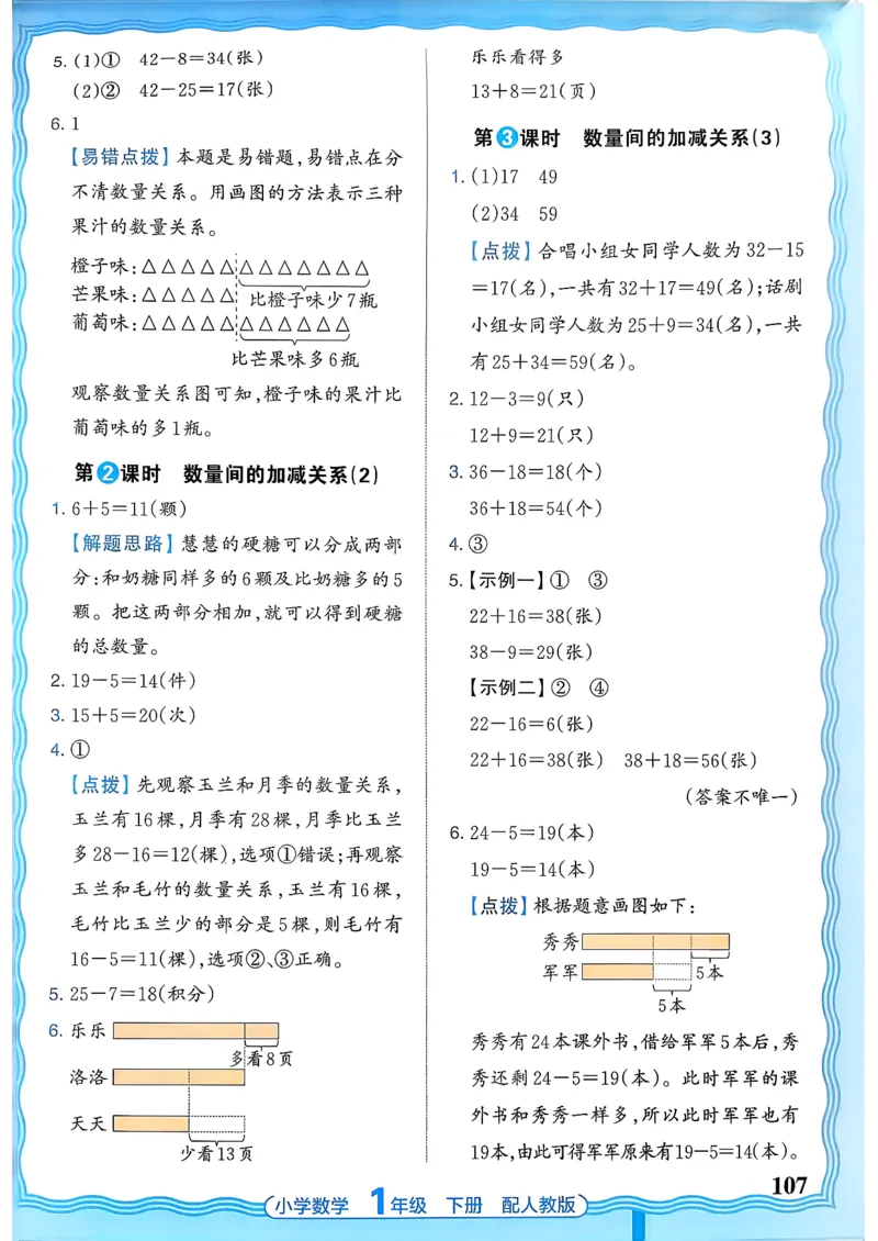 2026春人教版1年级下册王朝霞活页同步练习册_2026春小学教辅大合集_8-26春《王朝霞》系列_02.2026春WZX活页同步练习册_26春数学人教