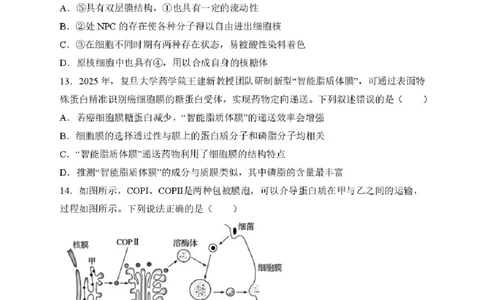黑龙江省哈尔滨市第三中学校2025-2026学年高一上学期11月期中生物试题含答案_2025年11月高一试卷_251110河黑龙江省哈尔滨市第三中学校2025-2026学年高一上学期11月期中考试（全）