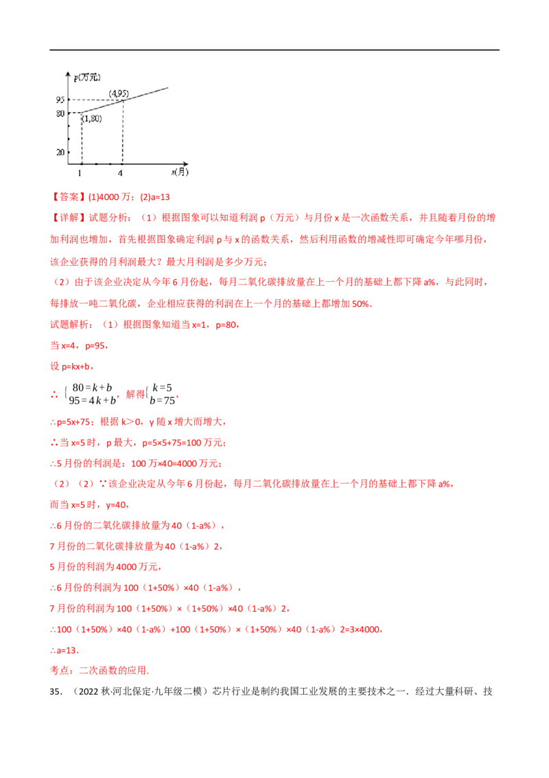 专题13二次函数的应用（10个高频考点）（强化训练）（全国通用）（解析版）_中考复习资料_语数英物化_2数学中考复习_2023年中考复习资料_专项复习