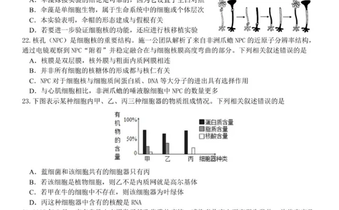 高一生物试题_2025年12月高一试卷_251204浙江省金兰教育合作组织2025-2026学年高一上学期11月期中联考（全）