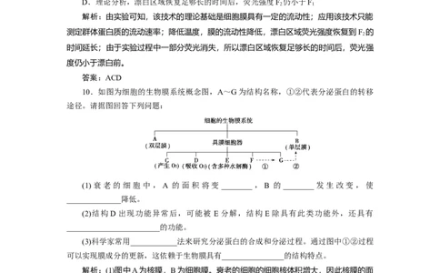 高中生物一轮复习专题训练：第4讲细胞膜与细胞核(word版含解析）_新高考复习资料_2023年新高考复习资料_一轮复习_名师精选2023届新高考生物一轮复习专题训练卷(word版含解析）