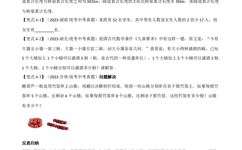 专题06一次方程（组）及其应用八大题型（举一反三）（原卷版）_中考复习资料_语数英物化_2数学中考复习_2024年中考复习资料_一轮复习资料
