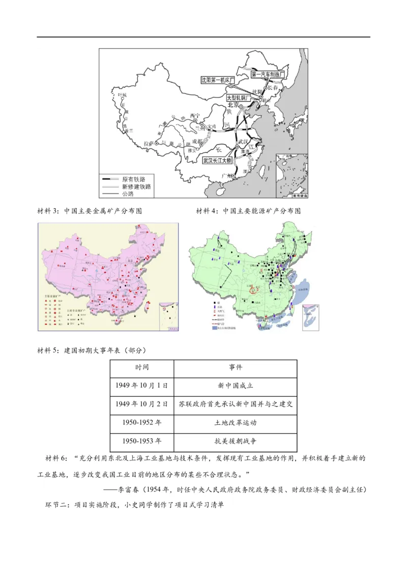 （练习）专题14社会主义制度的建立与社会主义建设的探索（原卷版）_中考历史资料合集_中考历史一轮复习讲义_配套练习（原卷版+解析版）