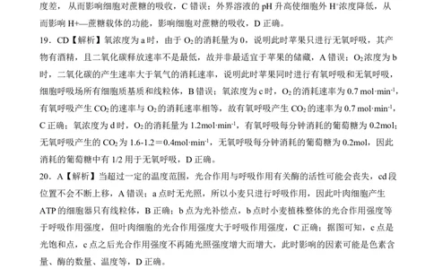 高一定制（12月）生物答案_2024年12月试卷_1219山东省百师联考2024-2025学年高一上学期12月月考试题_山东省百师联考2024-2025学年高一上学期12月月考生物试题PDF版含答案