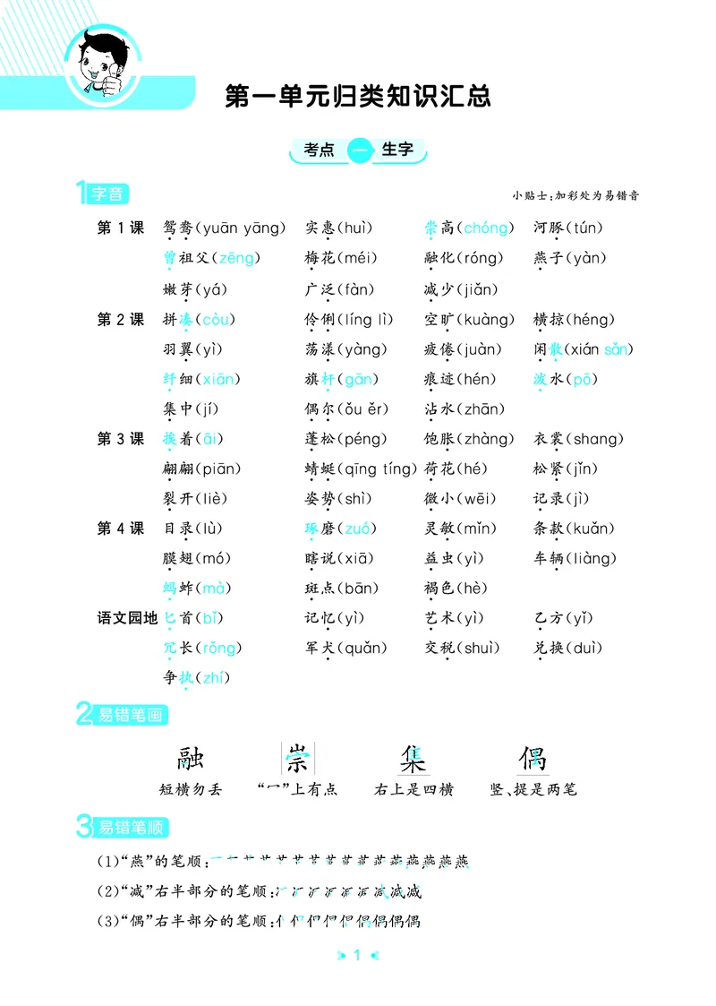 26春53天天练三下人教语文《单元归类知识汇总》_2026春人教语文53单元知识归纳总结