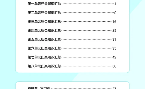 26春53天天练三下人教语文《单元归类知识汇总》_2026春人教语文53单元知识归纳总结