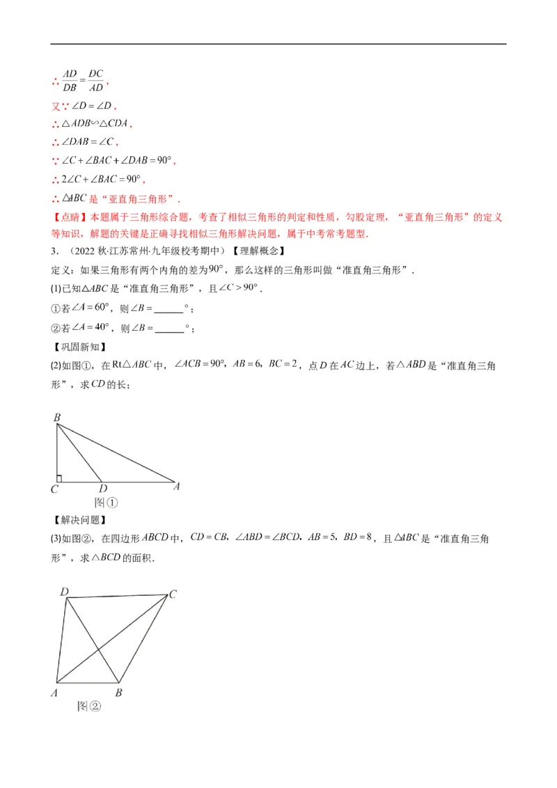 专题12新定义型几何图形综合问题（重点突围）(解析版)_中考复习资料_语数英物化_2数学中考复习_2023年中考复习资料_专项复习