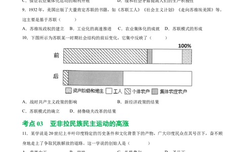 （练习）专题25第一次世界大战和战后初期的世界（原卷版）_8历史中考复习_2024年中考复习资料_一轮复习资料_完课件+讲义+练习2024年中考历史一轮复习讲练测（全国通用）