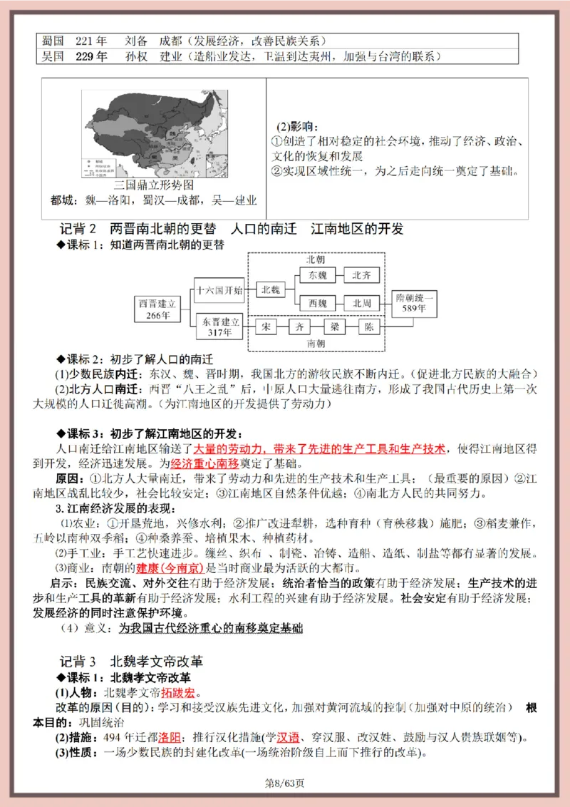 2026中考历史全六册复习提纲_中考历史资料合集