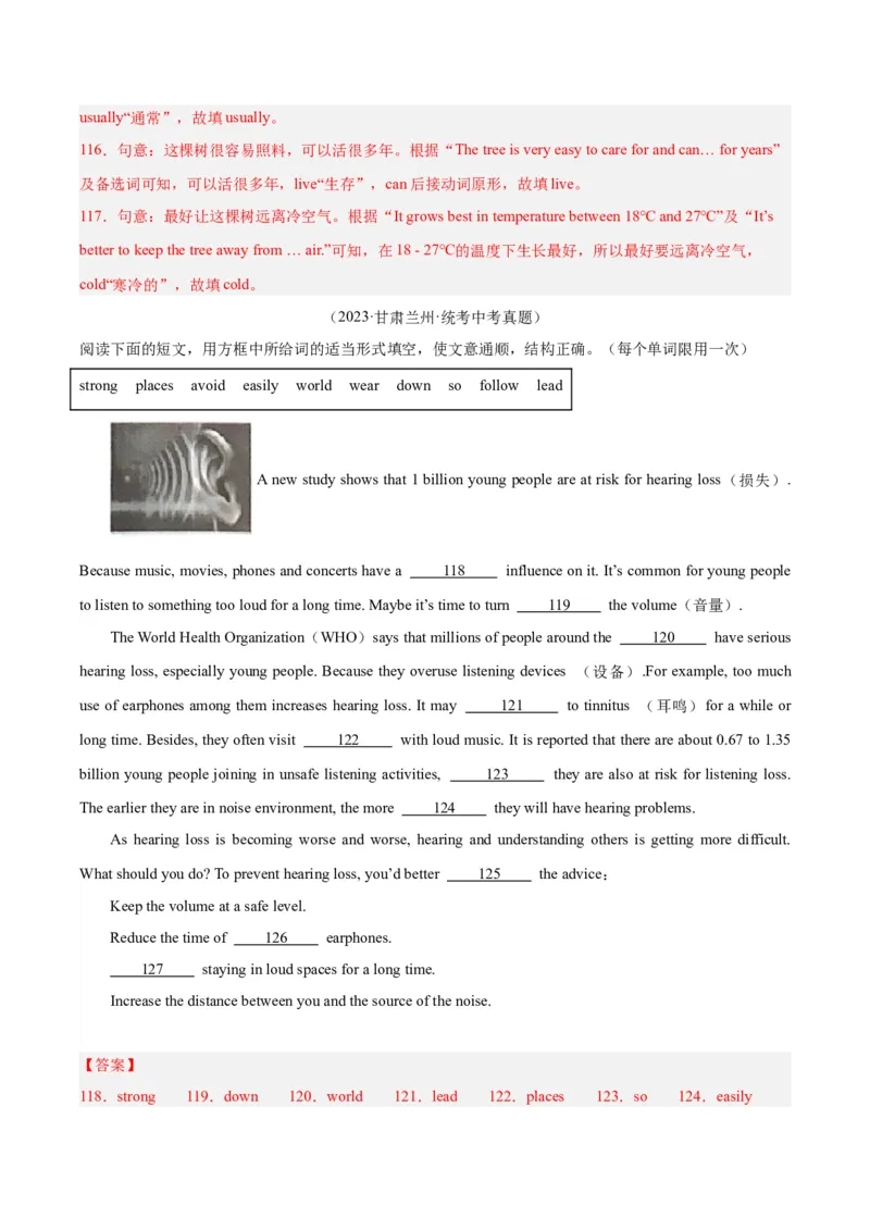 专题36短文填空考点4选词填空（全国通用）（解析版）_中考复习资料_语数英物化_3英语中考复习_2026年中考复习（更新中）