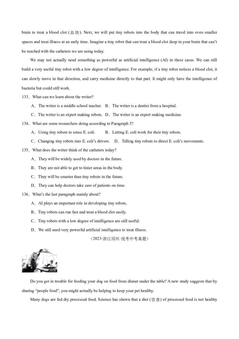 专题20阅读理解考点3说明文（全国通用）（原卷版）_中考复习资料_语数英物化_3英语中考复习_2026年中考复习（更新中）
