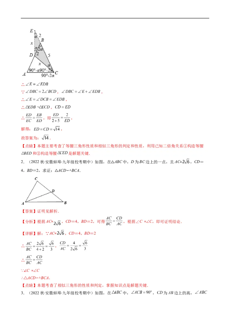 专题11相似三角形的综合问题（重点突围）(解析版)_中考复习资料_语数英物化_2数学中考复习_2023年中考复习资料_专项复习