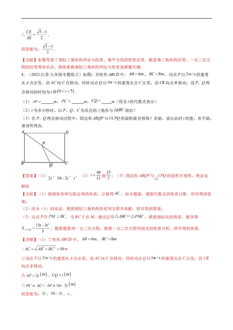 专题11相似三角形的综合问题（重点突围）(解析版)_中考复习资料_语数英物化_2数学中考复习_2023年中考复习资料_专项复习