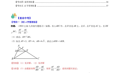 专题11相似三角形的综合问题（重点突围）(解析版)_中考复习资料_语数英物化_2数学中考复习_2023年中考复习资料_专项复习