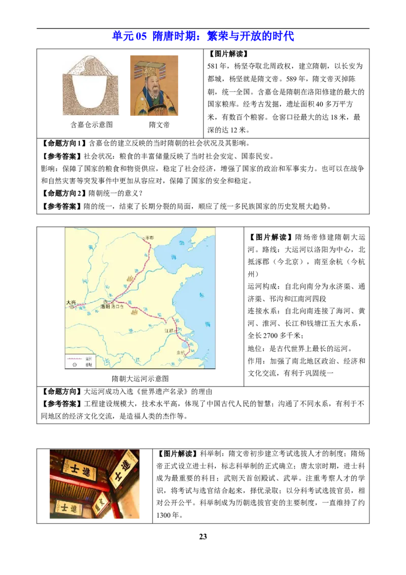 主题17常考图片识记(中国古代史)(图片解读+命题方向+参考答案)_中考历史资料合集_中考历史专题复习讲义资料（可下载打印）