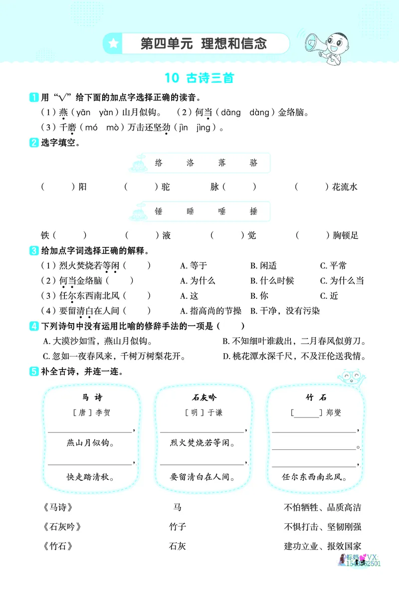 25春六下语文-典中点基础8分钟_2026春小学教辅大合集_6-26春《典中点》系列_26春《典中点》语文人教版（完整版）_25春最新1-6年级语文下册典中点+试卷