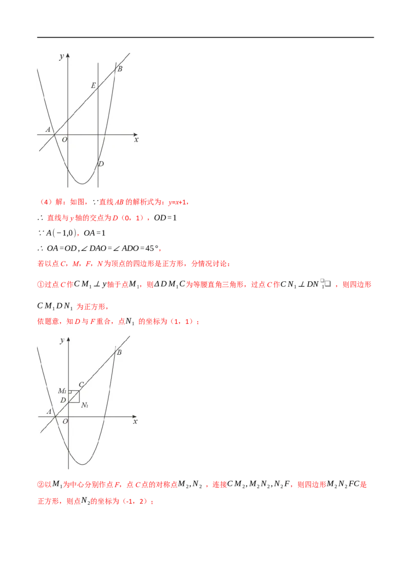 专题12二次函数的图象及性质（10个高频考点）（强化训练）（全国通用）（解析版）_中考复习资料_语数英物化_2数学中考复习_2023年中考复习资料_专项复习