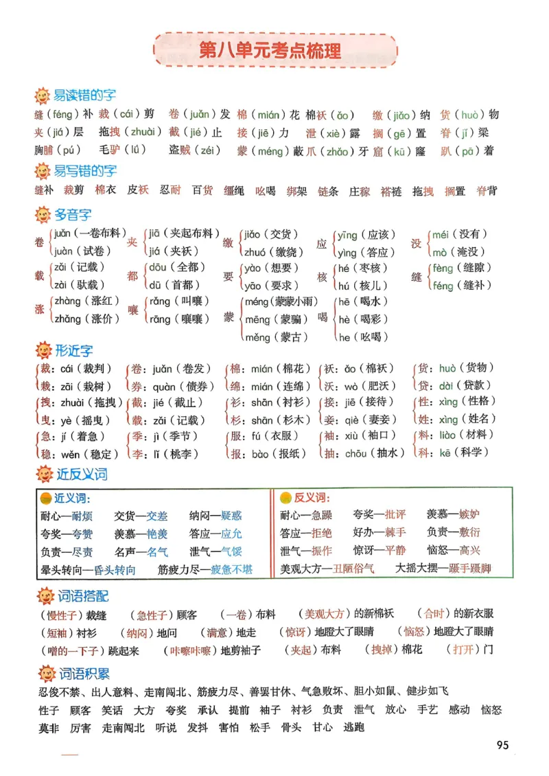 2026春三年级下册语文新版课堂笔记_小学《课堂笔记》数学语文英语1-6年级下册_小学语文《课堂笔记》1-6年级下册（26春）_小学语文《课堂笔记》1-6年级下册（26春）_3年级下册（26春）