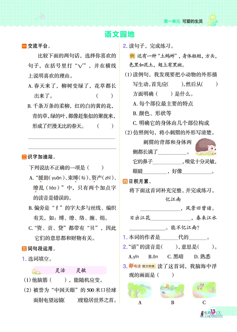 25春三下语文-典中点_2026春小学教辅大合集_6-26春《典中点》系列_26春《典中点》语文人教版（完整版）_25春最新1-6年级语文下册典中点+试卷_25春三下语文-典中点练习册+试卷+夹册