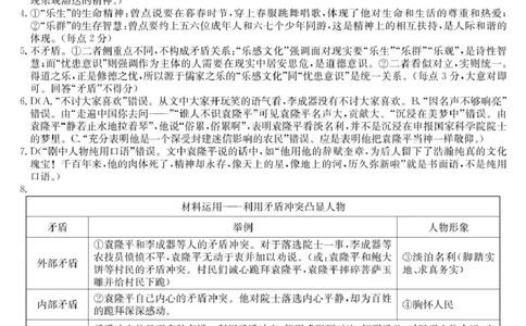 高一语文语文答案_2025年04月试卷_0413甘肃省定西市岷县第一中学2024-2025学年高一下学期4月月考_甘肃省定西市岷县第一中学2024-2025学年高一下学期4月月考语文试题（图片版，含答案）