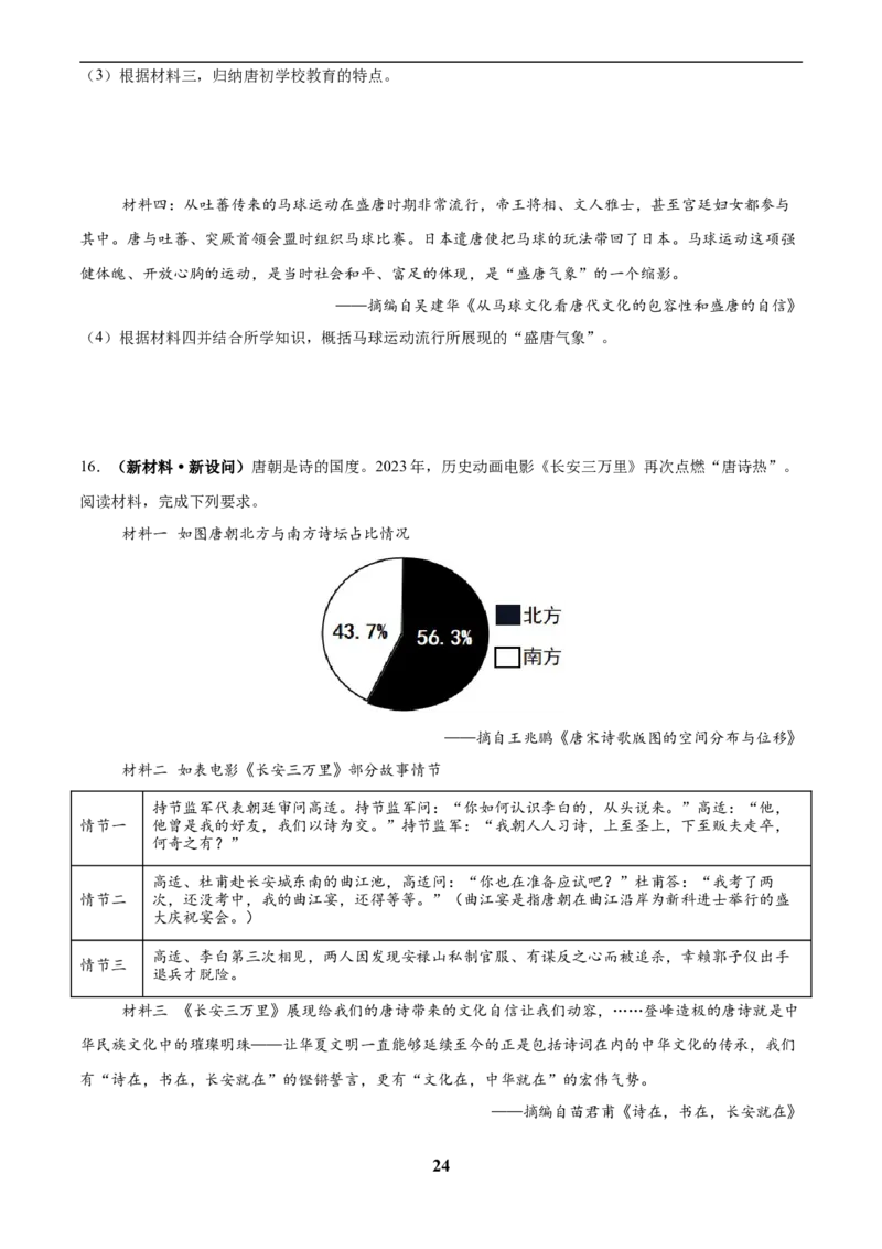 主题03隋唐时期(历史时空+热词背诵+考点梳理+素养导向+命题预测)_中考历史资料合集_中考历史专题复习讲义资料（可下载打印）