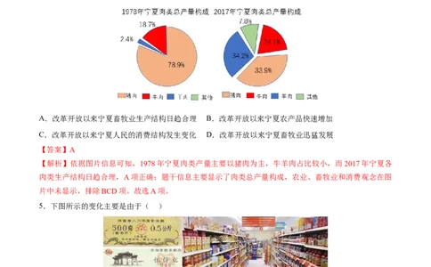 专题18中国特色社会主义道路（练习）（解析版）_中考历史资料合集_2026中考历史一轮复习课件_一轮练习