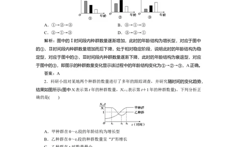 高中生物一轮复习专题训练：第28讲种群及其动态（word含解析）_新高考复习资料_2023年新高考复习资料_一轮复习_名师精选2023届新高考生物一轮复习专题训练卷(word版含解析）