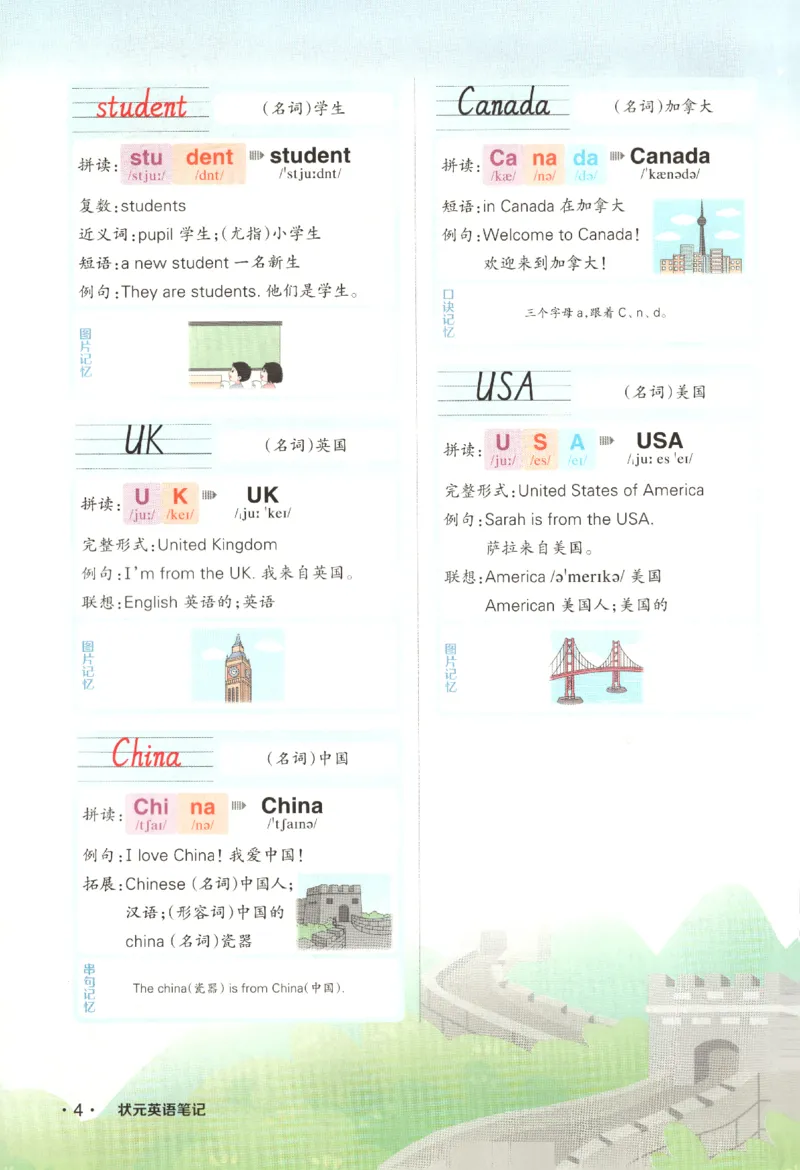25春《状元英语笔记》人教英语PEP3下（含晨读晚默）_小学《课堂笔记》数学语文英语1-6年级下册_小学英语《课堂笔记》1-6年级下册（26春）_小学英语《课堂笔记》3-6年级下册（26春）