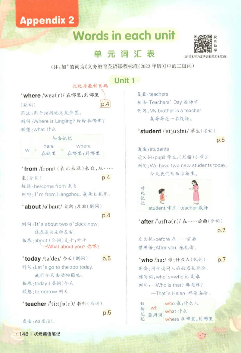25春《状元英语笔记》人教英语PEP3下（含晨读晚默）_小学《课堂笔记》数学语文英语1-6年级下册_小学英语《课堂笔记》1-6年级下册（26春）_小学英语《课堂笔记》3-6年级下册（26春）