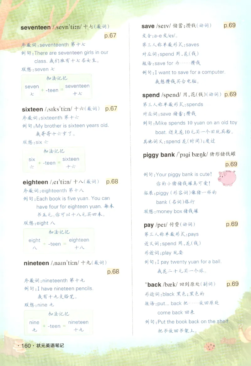 25春《状元英语笔记》人教英语PEP3下（含晨读晚默）_小学《课堂笔记》数学语文英语1-6年级下册_小学英语《课堂笔记》1-6年级下册（26春）_小学英语《课堂笔记》3-6年级下册（26春）