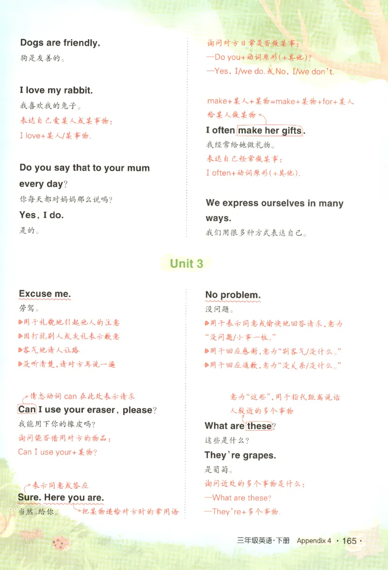 25春《状元英语笔记》人教英语PEP3下（含晨读晚默）_小学《课堂笔记》数学语文英语1-6年级下册_小学英语《课堂笔记》1-6年级下册（26春）_小学英语《课堂笔记》3-6年级下册（26春）