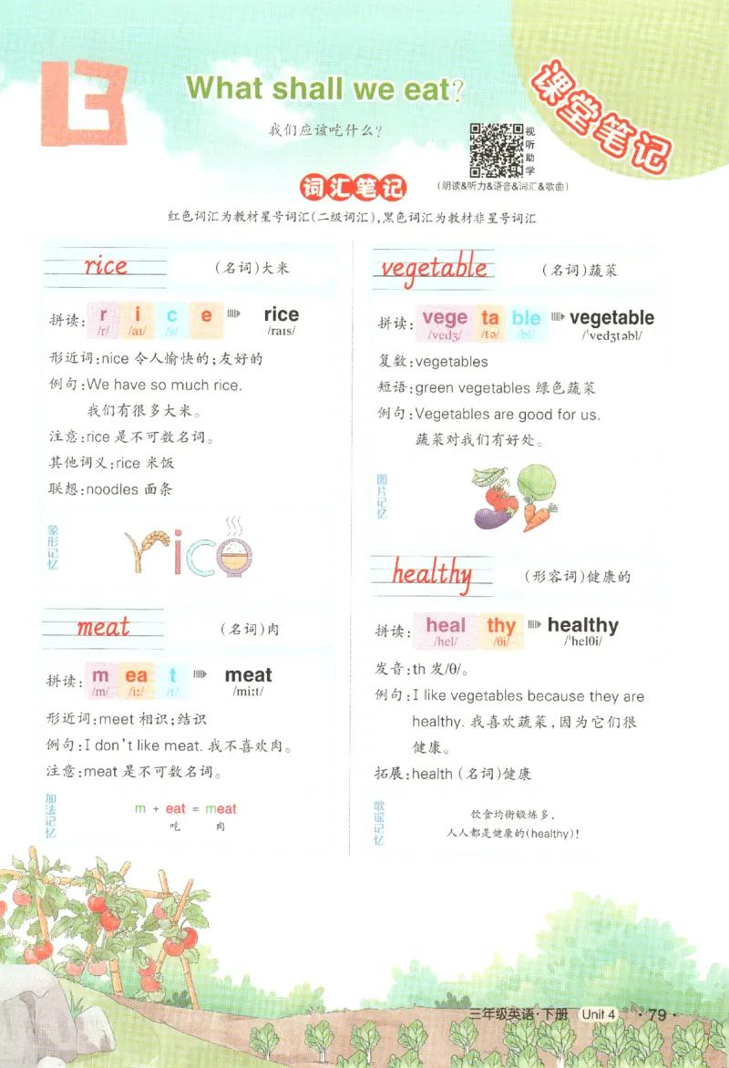 25春《状元英语笔记》人教英语PEP3下（含晨读晚默）_小学《课堂笔记》数学语文英语1-6年级下册_小学英语《课堂笔记》1-6年级下册（26春）_小学英语《课堂笔记》3-6年级下册（26春）