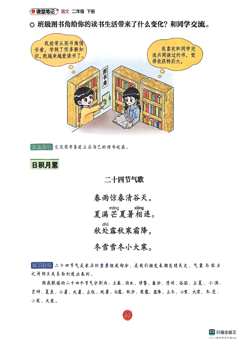 2026春新版二下语文课堂笔记_小学《课堂笔记》数学语文英语1-6年级下册_小学语文《课堂笔记》1-6年级下册（26春）_小学语文《课堂笔记》1-6年级下册（26春）_2年级下册（26春）