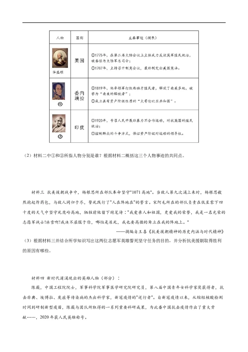 （练习）专题13中华人民共和国的成立和巩固（原卷版）_8历史中考复习_2024年中考复习资料_一轮复习资料_完课件+讲义+练习2024年中考历史一轮复习讲练测（全国通用）