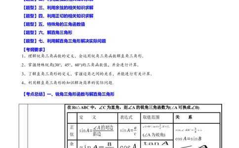 专题21解三角形(解析版)_中考复习资料_语数英物化_2数学中考复习_2023年中考复习资料_一轮复习_备战2023年中考数学一轮复习之必考点题型全归纳与分层精练（全国通用）